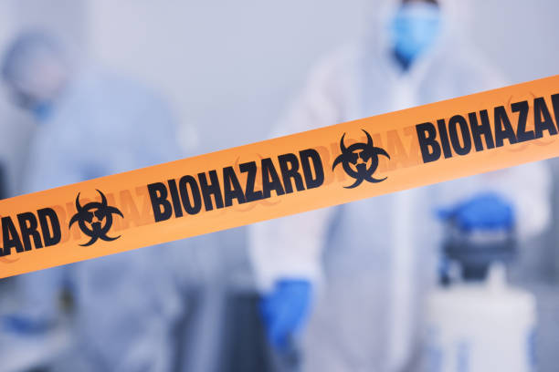 Professional Biohazard Cleanup technician working in Monroe, NE